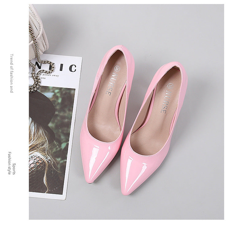 Stiletto Heels | Patent Leather Pointed Toe Pumps for Women | noémi