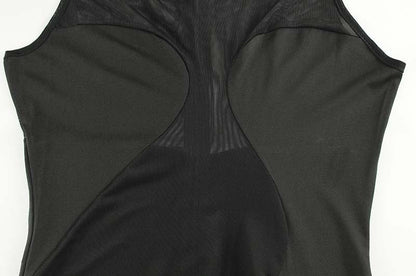 Womens Sleeveless Mesh Stitch Sheath Dress Slim Fit | noémi