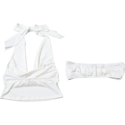 Summer Backless Tube Top Set | Halter Neck  | noémi
