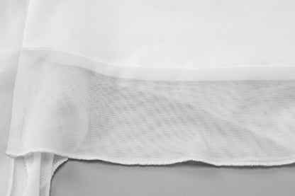 Wrapped Chest Lace Stitch Mid Length Split Dress | noémi