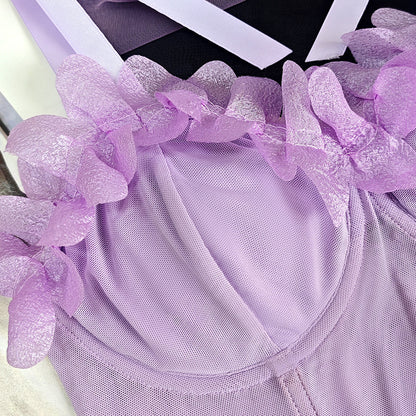 Floral Print Boning Corset Tube Top with Cropped Fit for Women | noémi