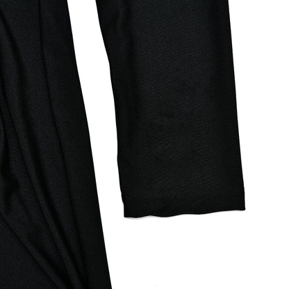 Womens Dress | Half High Collar Long Sleeves Backless Pleated Stitching | noémi