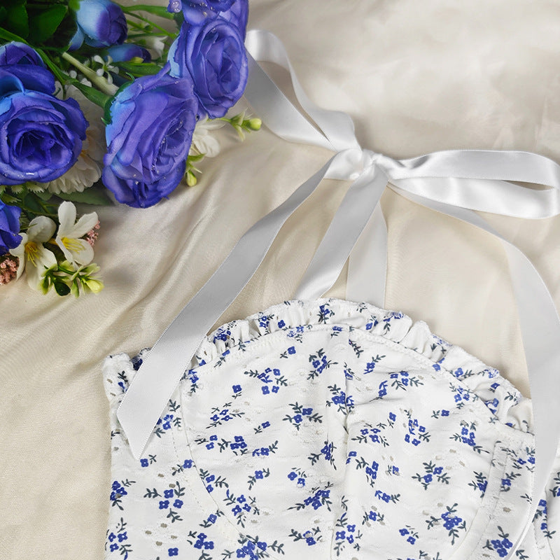 Womens Floral Polka Dot Jumpsuit | noémi