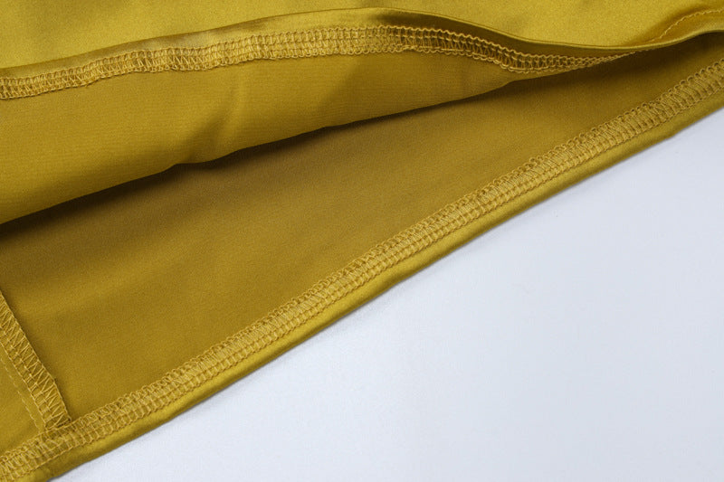 Womens Solid Color Lace Up Backless High Waist Dress | noémi