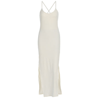 Summer Women’s Sleeveless Split Maxi Dress | French Chic Slim Fit | noémi
