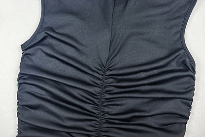 Hollow Out Bodycon Maxi Dress | Sleeveless Slim Fit Sheath with Cutout Waist | noémi