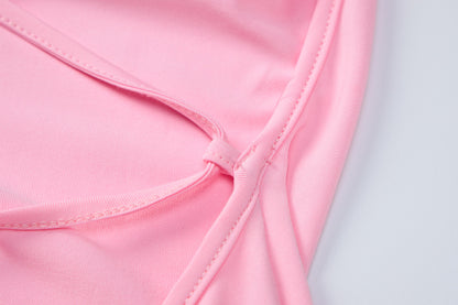 Womens Backless Camisole Sheath Dress with Tie Detail | noémi