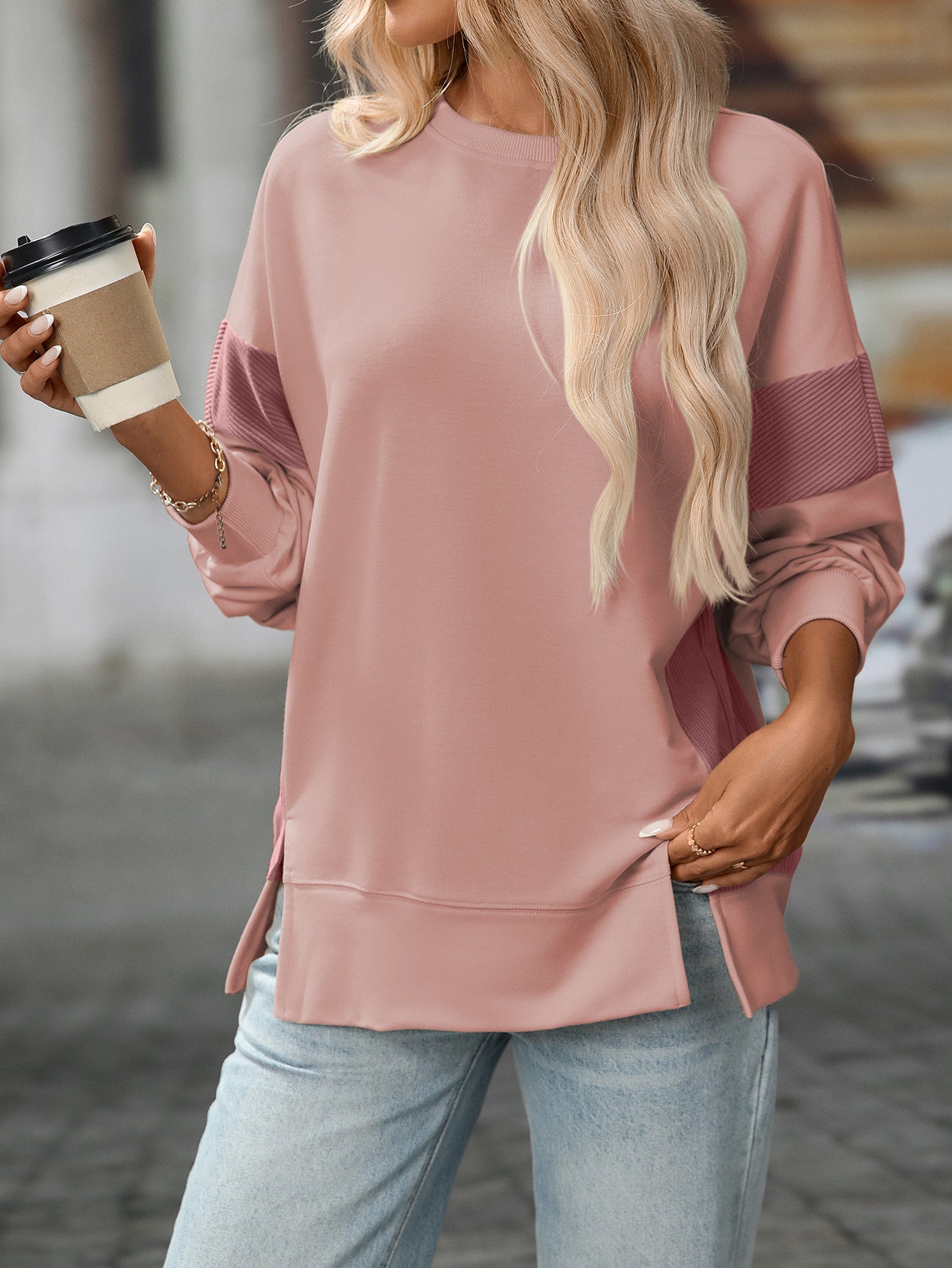 Womens Sweatshirt | Round Neck, Long Sleeve | noémi