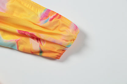 Off Shoulder Printed Tube Dress | noémi