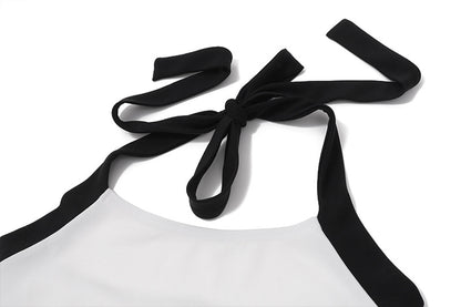 Summer Halter Dress | Slim Fit Color Block Sheath for Women | noémi