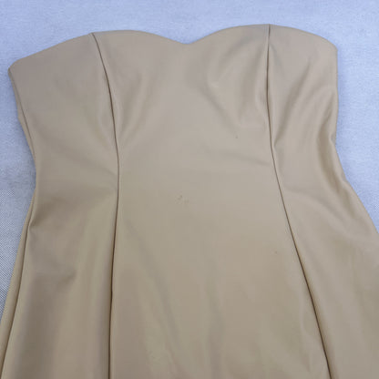 Womens Strapless Bodycon Mini Dress | Solid Color with Waist Defining Fit | noémi