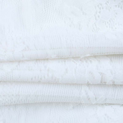 White Lace Trim VNeck Bow Tie Tank Top | Soft Stretch | noémi