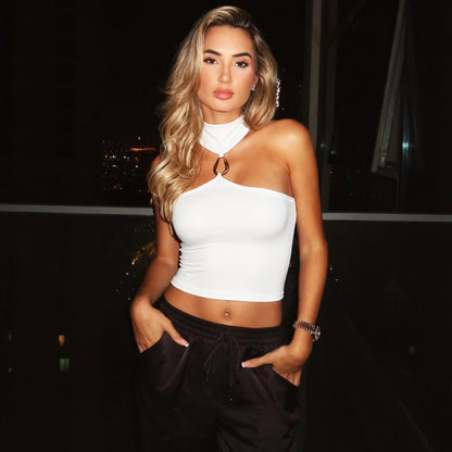 Halter Crop Top | Sleeveless, Slim Fit, Summer Vest Style  | noémi