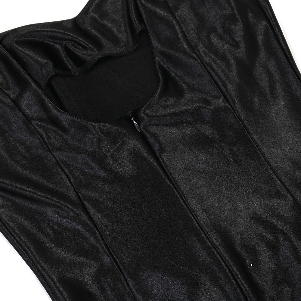 Womens Mesh Maxi Dress with Rhinestone Detail | Patchwork Sling | noémi