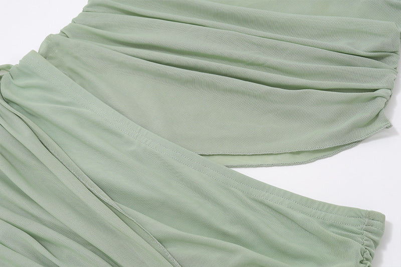 Pleated Sheath Dress | Faux Two Piece | noémi