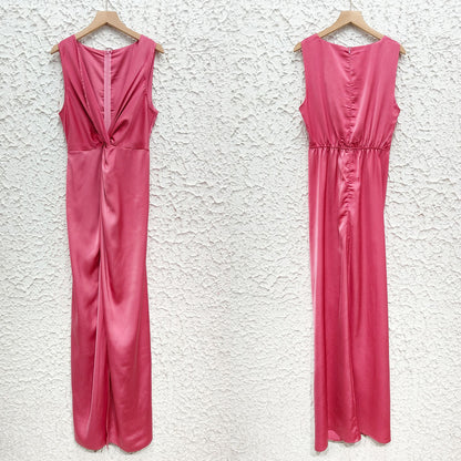 Slim V Neck Sleeveless Sheath Dress | noémi