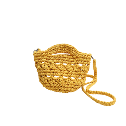Colored Crossbody Cotton Thread Yellow Belt Lining