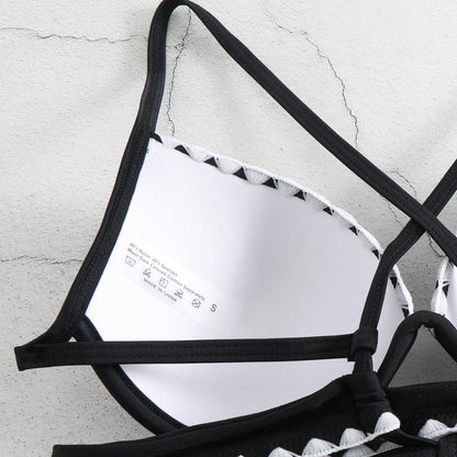 Contrast Color Split Bikini Set for Women | Slim Fit Swimsuit with Structured Top | noémi