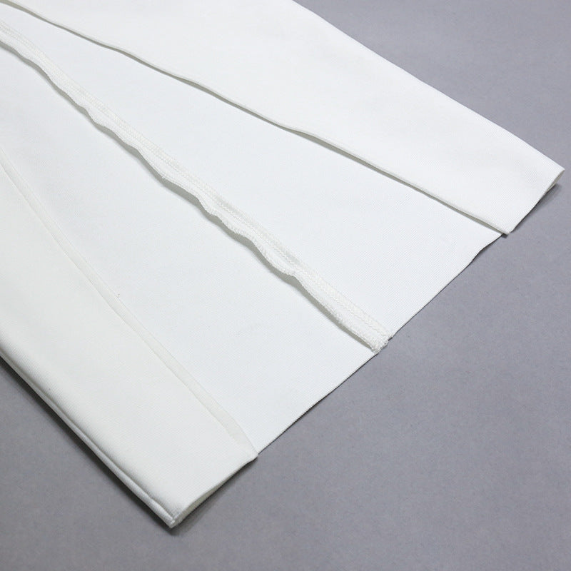 Bandage Dress with Hollow Out Detail High Slit Slim Fit Dress | noémi