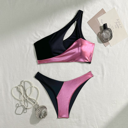 Womens Bronzed Glow Split Stitch Bikini Set | noémi