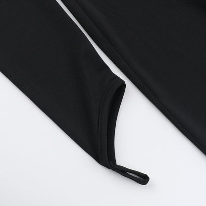 Hollow Out Cutout Waist Tie Long Sleeve Sheath Dress | noémi