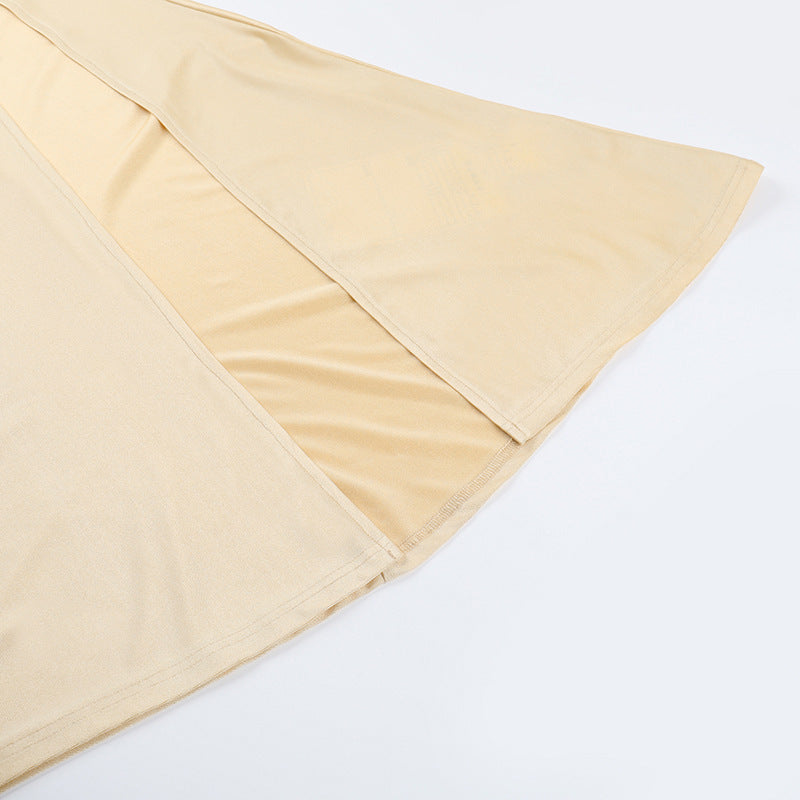 Womens Slim Fit One Shoulder Dress with High Slit and Single Sleeve | noémi