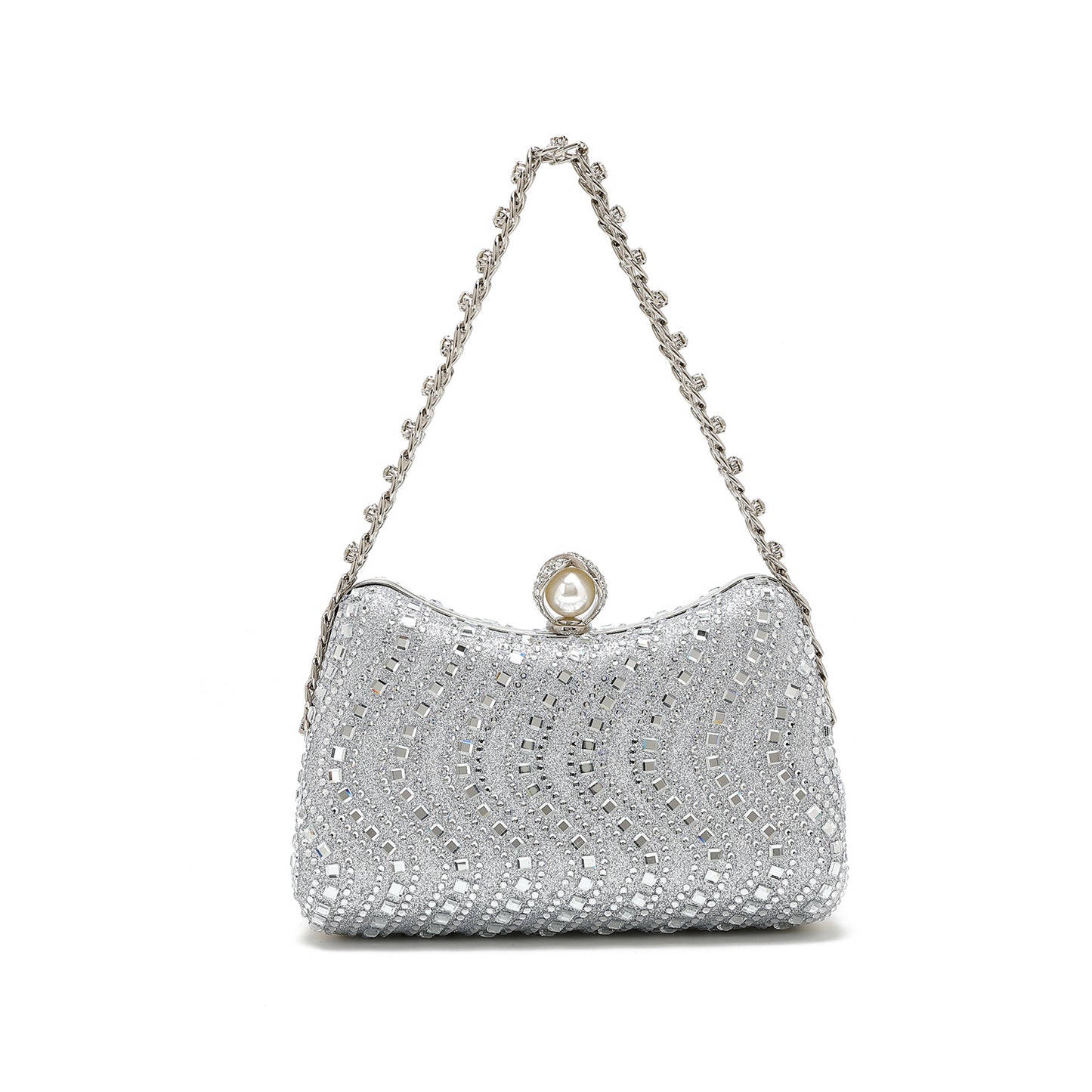 Gold Rhinestone Evening Bag | Sparkly Mini Purse for Parties, Weddings & Events | noémi