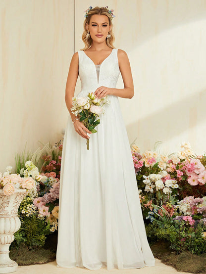 Deep VPlunge Neck Dress | Sleeveless Dress | noémi