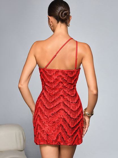 Women Sequin Sling Mini Dress | noémi