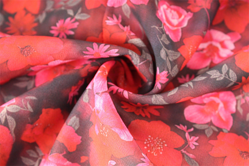 Womens Collar Ruffled Floral Maxi Dress | Waist Defining | noémi