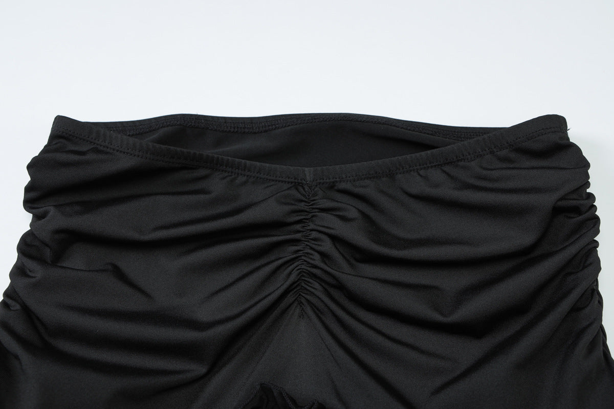 Women’s Two Piece Summer Set | Lace Halterneck Crop Top & Tiered Maxi Skirt | noémi