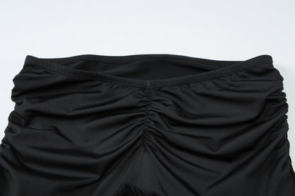 Women’s Two Piece Summer Set | Lace Halterneck Crop Top & Tiered Maxi Skirt | noémi