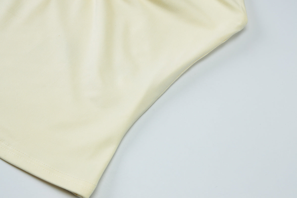 Halter Neck Keyhole Tank Top | Open Front Sleeveless Shirt | noémi