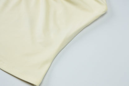 Halter Neck Keyhole Tank Top | Open Front Sleeveless Shirt | noémi