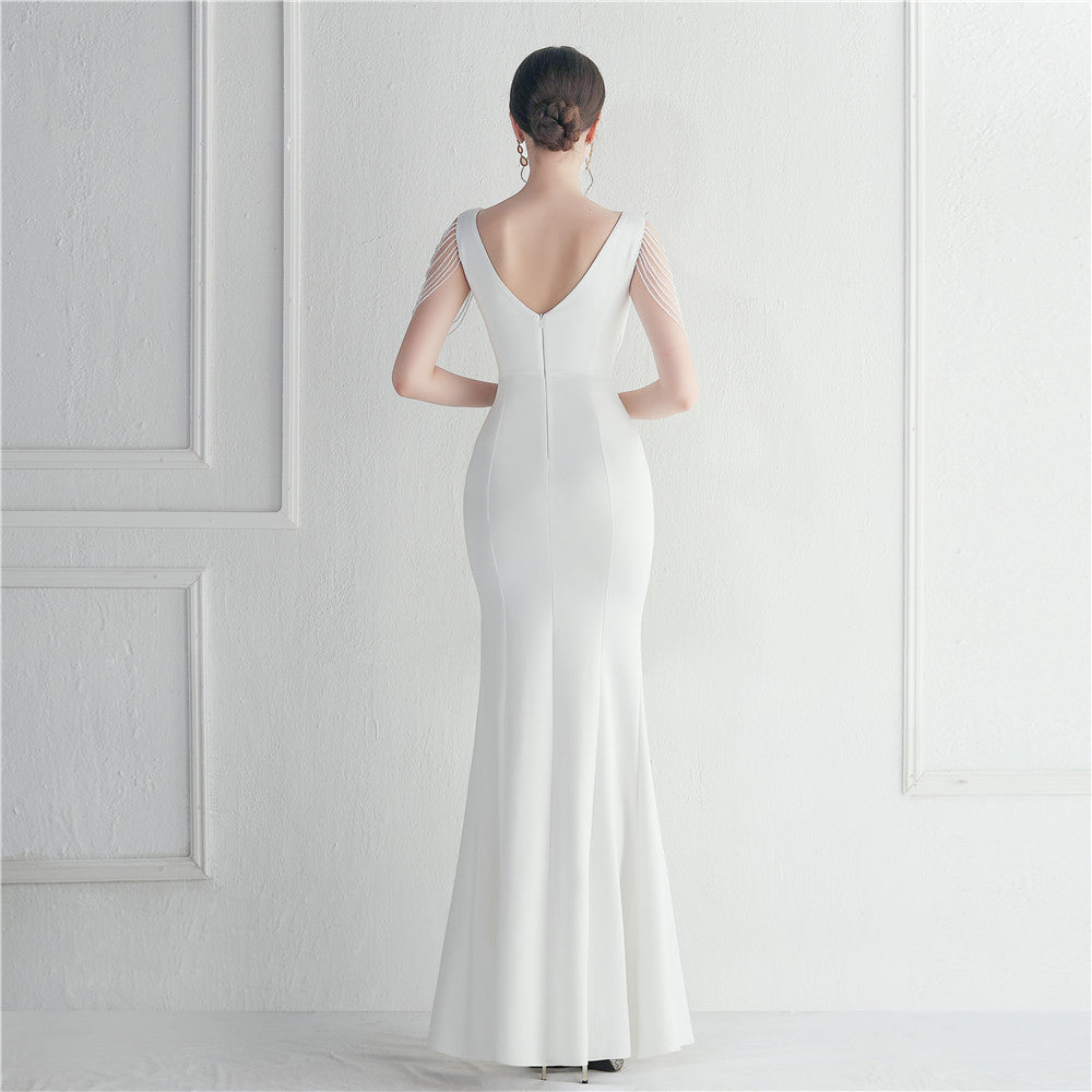 Rhinestone Beaded Gown | Long Dress | noémi