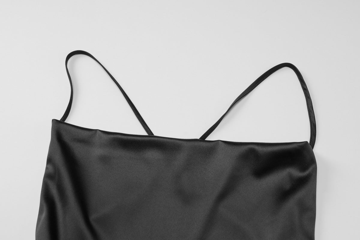 Womens Satin Dress | Big Backless Tie | noémi