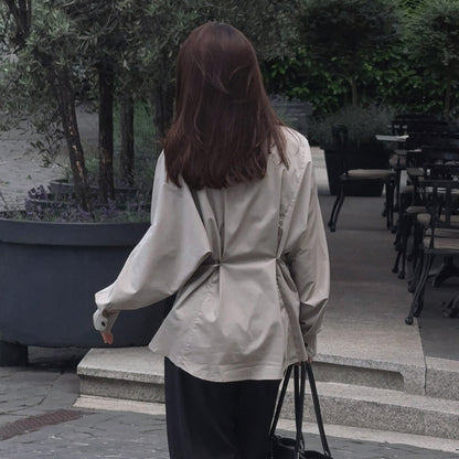 Womens Shirt | Loose Fit with Tied Detail Wind Breasted | noémi