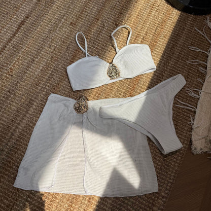 Three Piece Bikini Set with Short Skirt Swimwear for Women | noémi