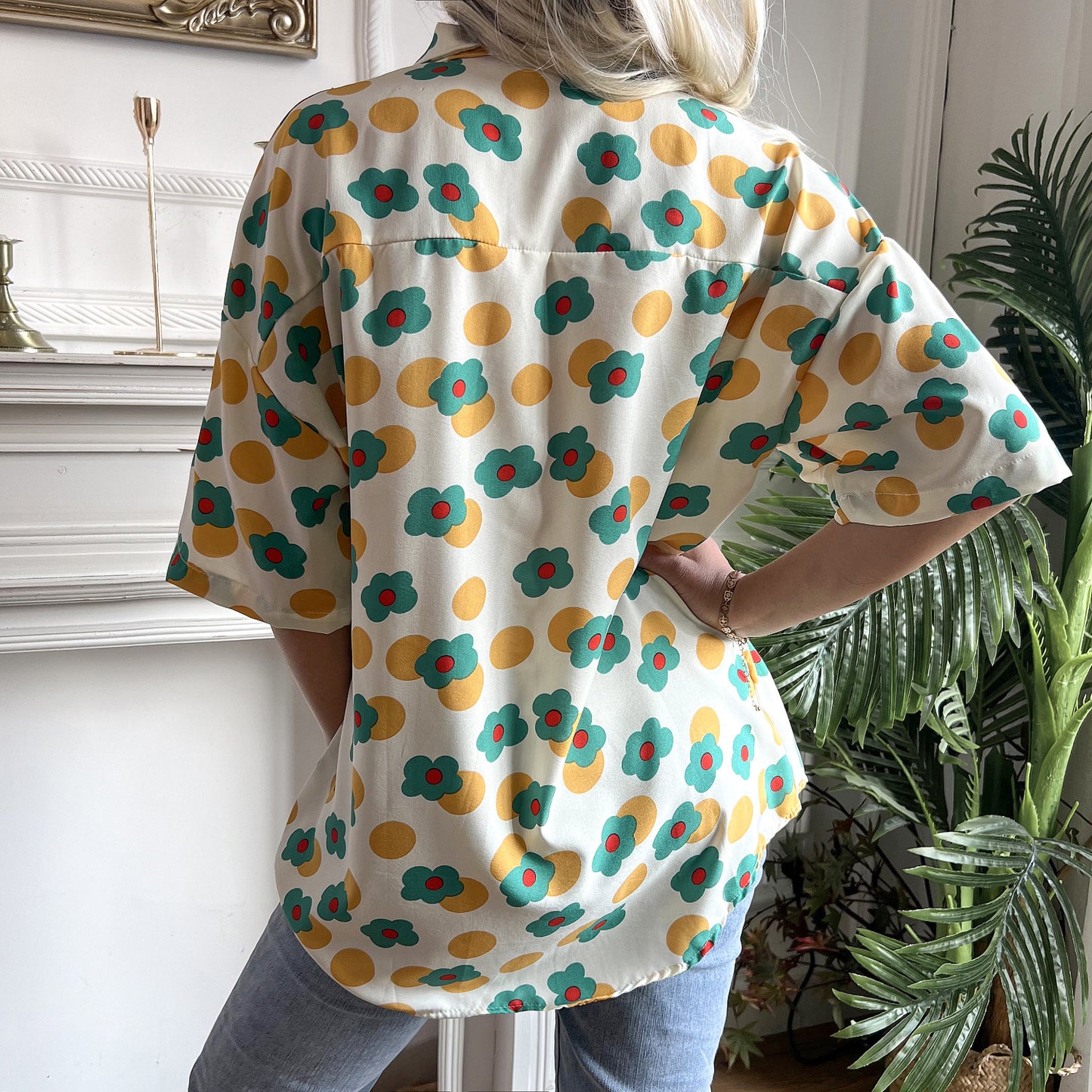 Womens Luxe Black Silk Dress | Printed Shirts | Ruffle Hem | noémi