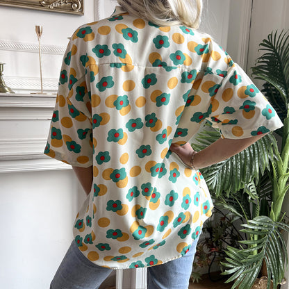 Womens Luxe Black Silk Dress | Printed Shirts | Ruffle Hem | noémi