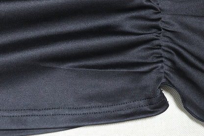 Womens Deep V Sleeveless Asymmetric Sheath Dress | noémi