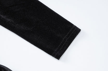 Womens Cutout Long Sleeve Slim Fit Sheer Panel Dress | noémi