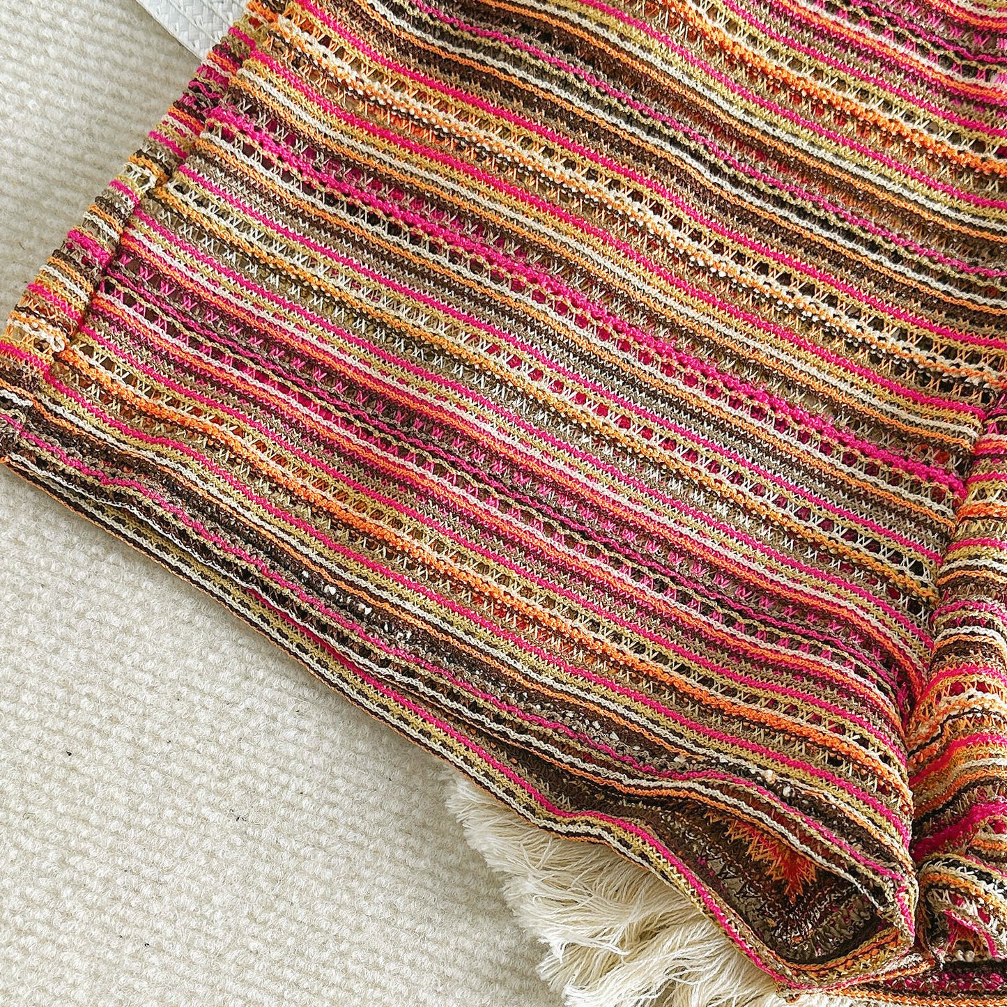 Knitted Halter Bikini with Contrast Colors Shorts | Three Piece Swim Set | noémi