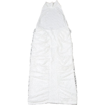 Summer Pleated Halter Dress | Backless, Slim Fit, Elegant Sheath | noémi