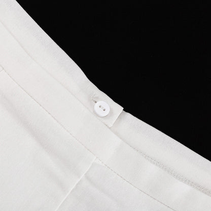 Sleeveless Waistcoat Lacing Cross Top Two Piece Set | Pantskirt | noémi