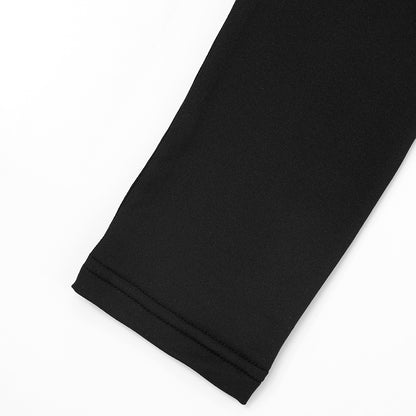 Womens Square Neck Long Sleeve Romper | Black | noémi