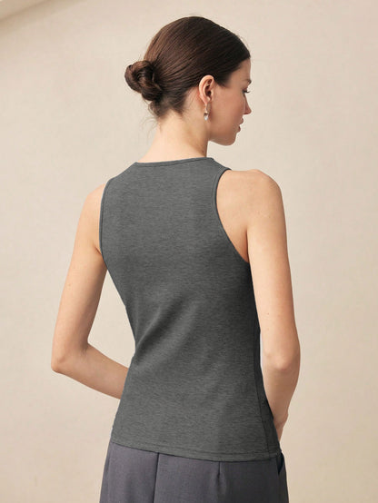 Sleeveless Twisted Neck Top | noémi