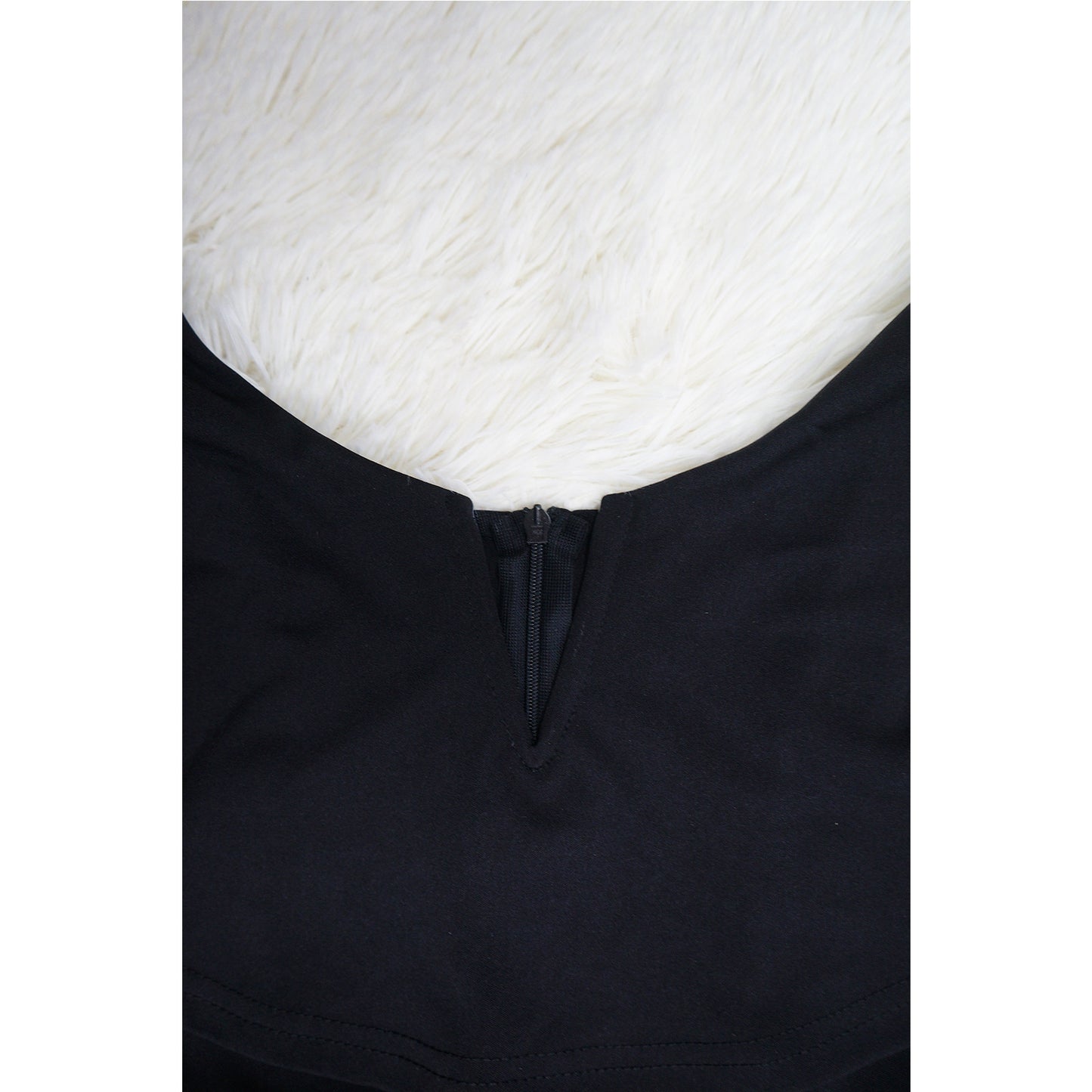 Women's V Neck Ruffle Flounce Jumpsuit | Waist Defining One Piece Outfit | noémi