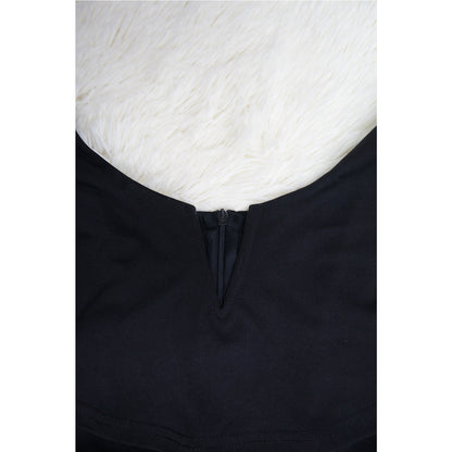 Women's V Neck Ruffle Flounce Jumpsuit | Waist Defining One Piece Outfit | noémi