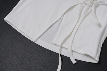 Summer Backless Lace Up Cardigan Halter Vest Top | noémi